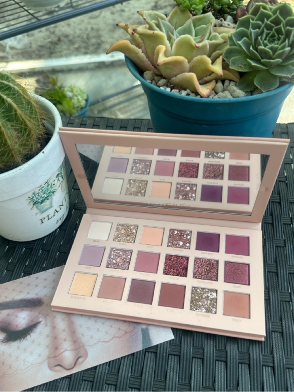 HUDA BEAUTY Nude Eyeshadow Palette - Pink, Peach, Brown Shades